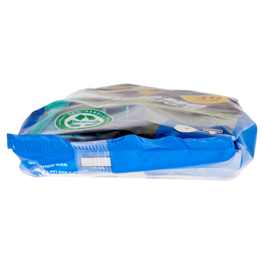 Gillette Blue II Plus Slalom Rasoio da Uomo Usa e Getta a 2 Lame con Testina Oscillante, 8 Rasoi